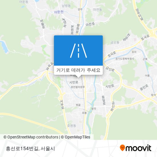 흥선로154번길 지도