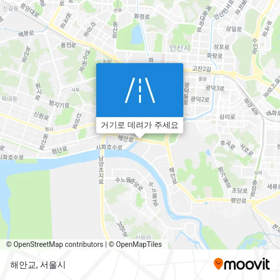 해안교 지도