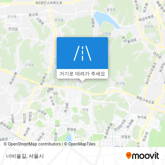 너비울길 지도