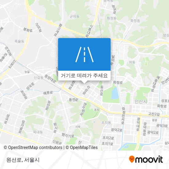 원선로 지도