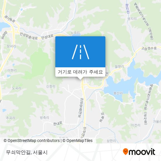 무쇠막안길 지도