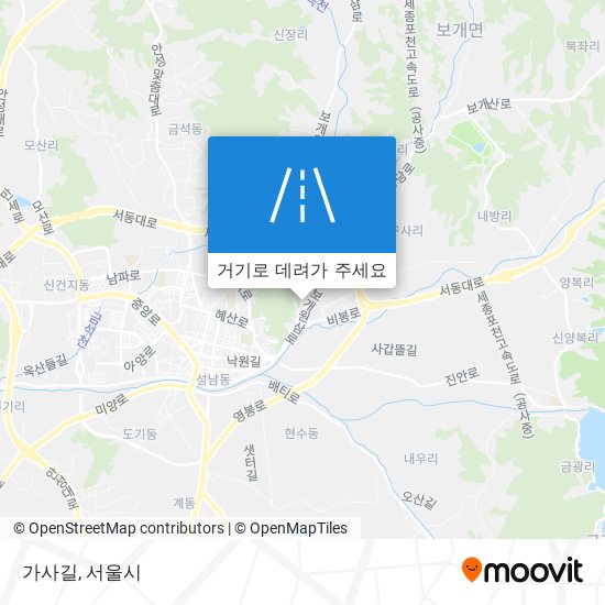 가사길 지도