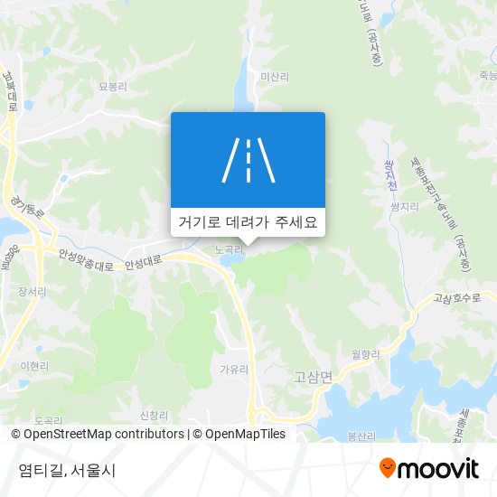 염티길 지도