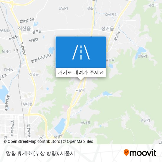 망향 휴게소 (부상 방향) 지도