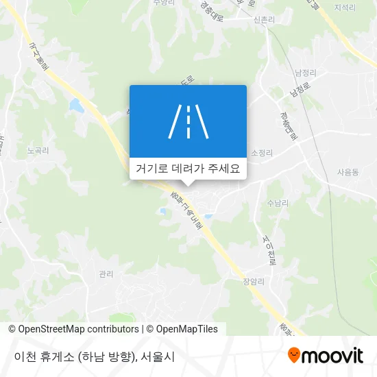 이천 휴게소 (하남 방향) 지도