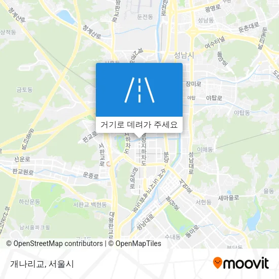개나리교 지도