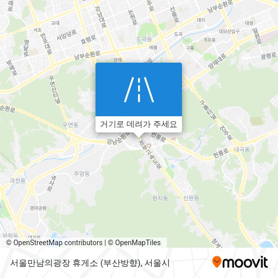 서울만남의광장 휴게소 (부산방향) 지도