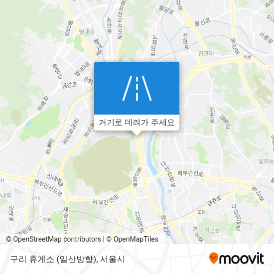 구리 휴게소 (일산방향) 지도