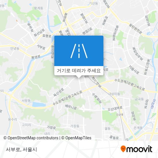서부로 지도