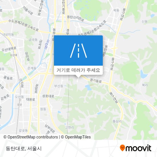 동탄대로 지도