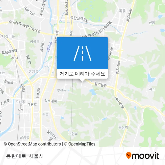 동탄대로 지도