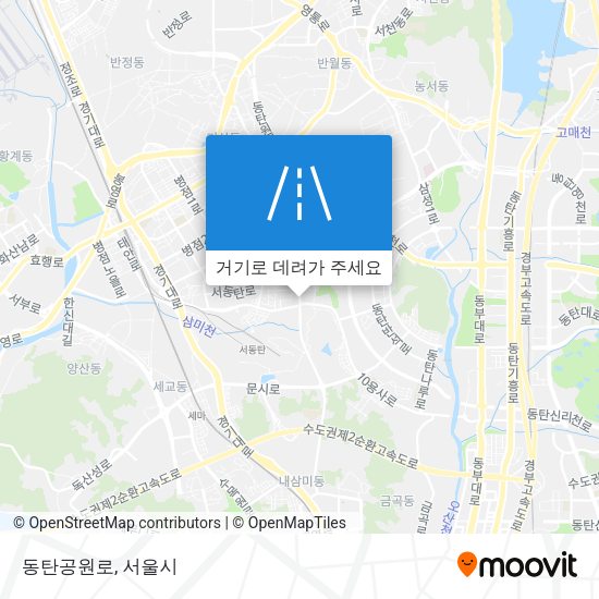 동탄공원로 지도