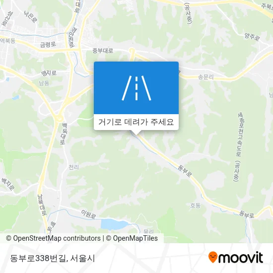 동부로338번길 지도