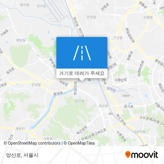 양산로 지도