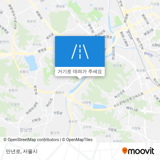 만년로 지도