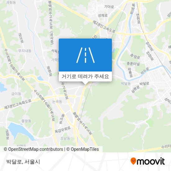 박달로 지도