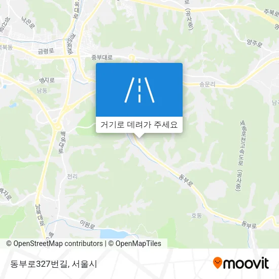 동부로327번길 지도