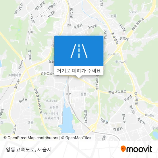 영동고속도로 지도