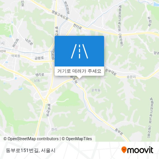 동부로151번길 지도
