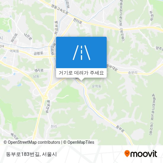 동부로183번길 지도