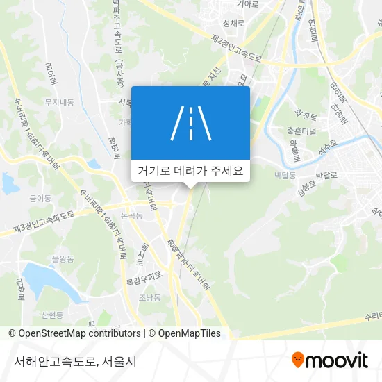 서해안고속도로 지도