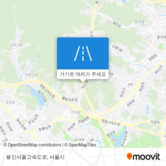 용인서울고속도로 지도