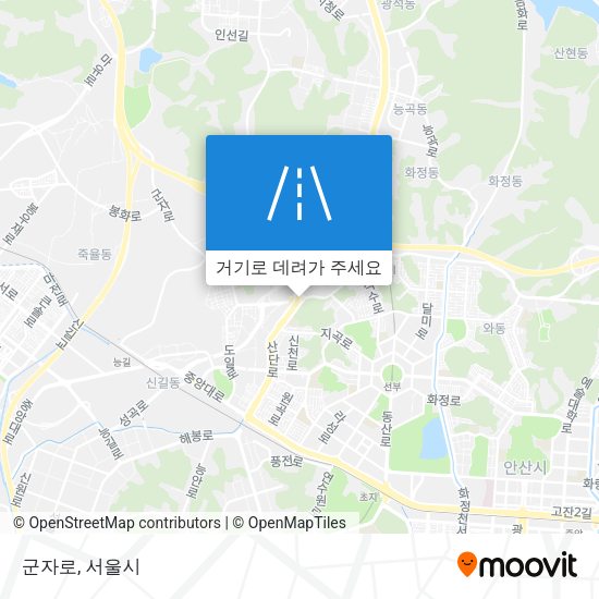 군자로 지도