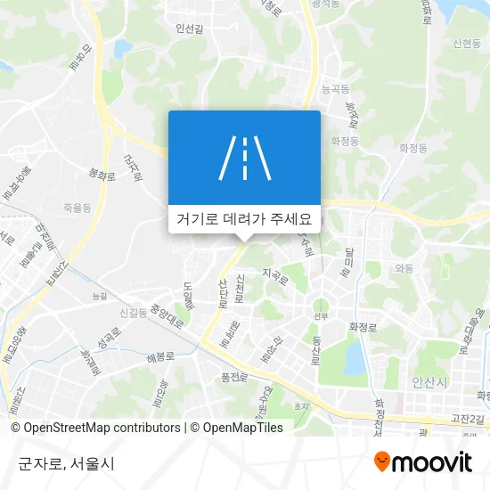 군자로 지도