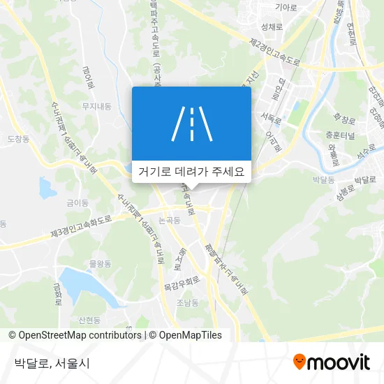 박달로 지도