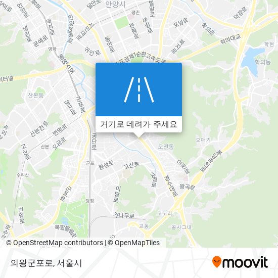 의왕군포로 지도