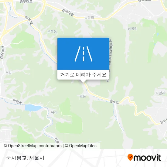 국사봉교 지도