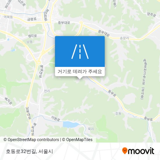 호동로32번길 지도