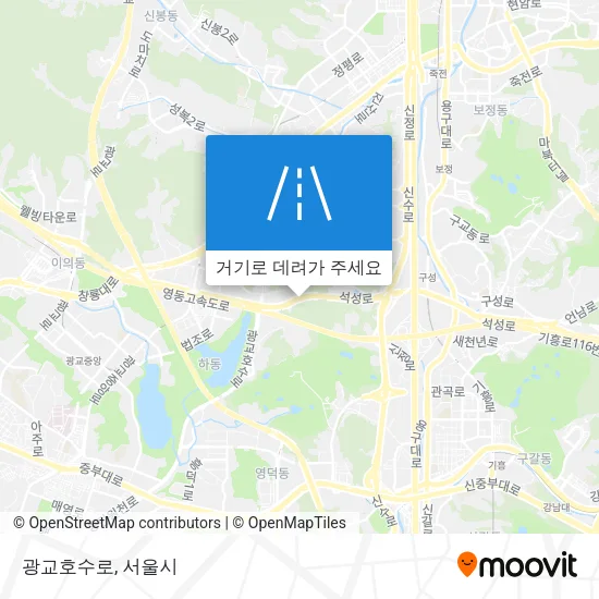 광교호수로 지도
