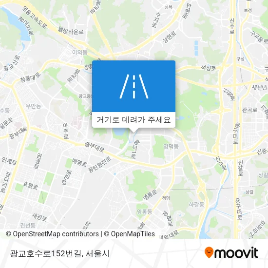 광교호수로152번길 지도