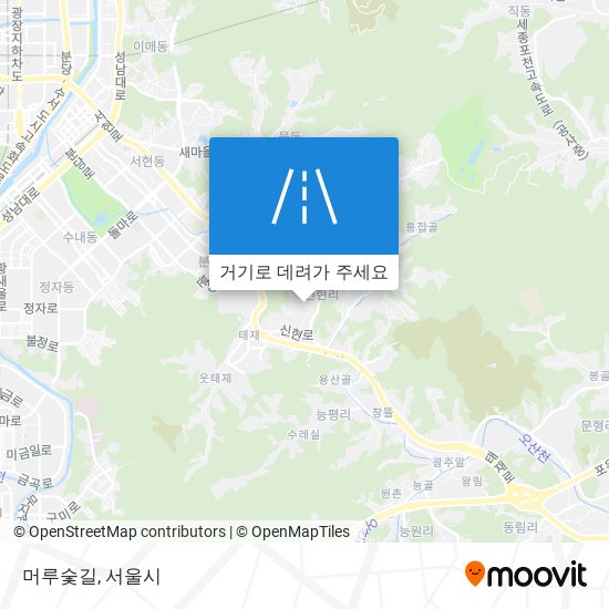 머루숯길 지도