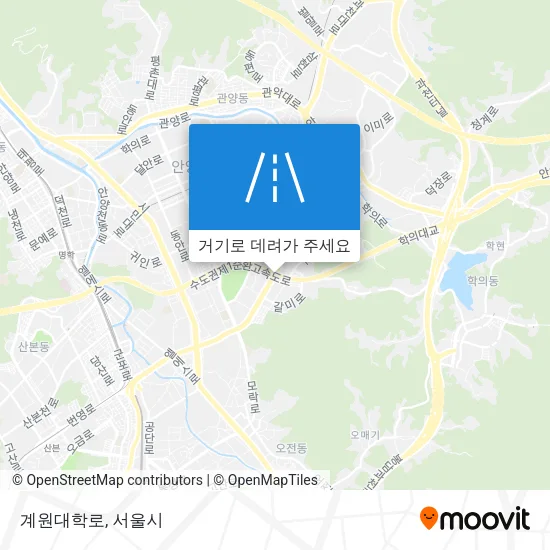 계원대학로 지도