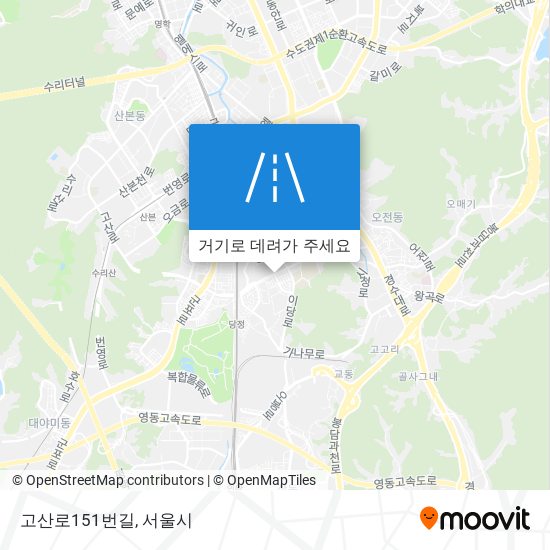 고산로151번길 지도