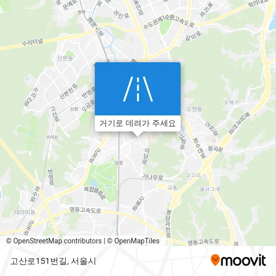 고산로151번길 지도