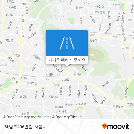 백범로406번길 지도