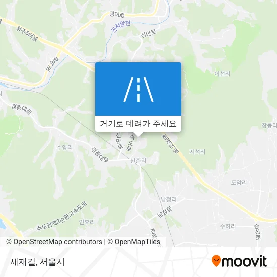 새재길 지도