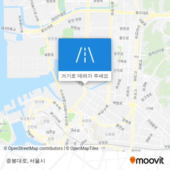 중봉대로 지도
