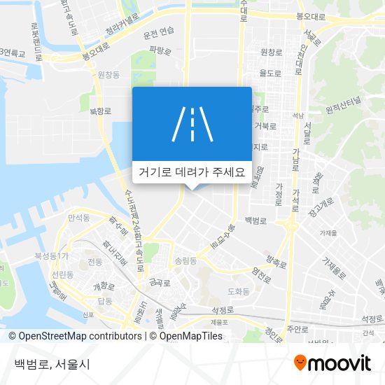백범로 지도