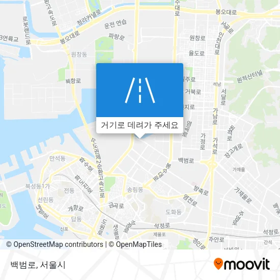 백범로 지도