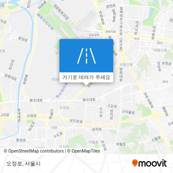 오정로 지도