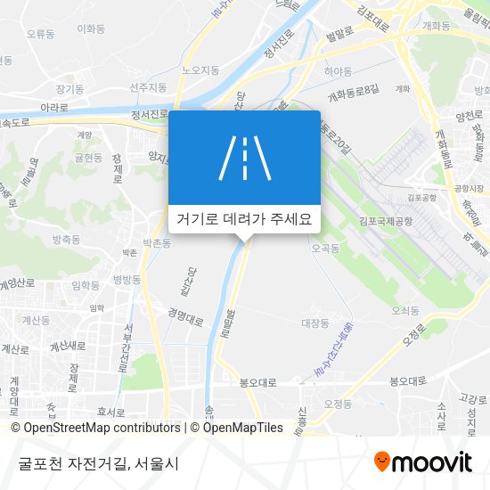 굴포천 자전거길 지도