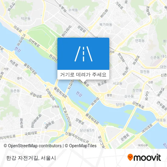 한강 자전거길 지도
