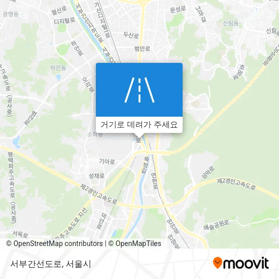 서부간선도로 지도