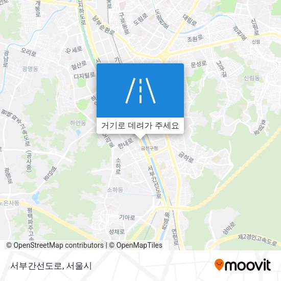 서부간선도로 지도