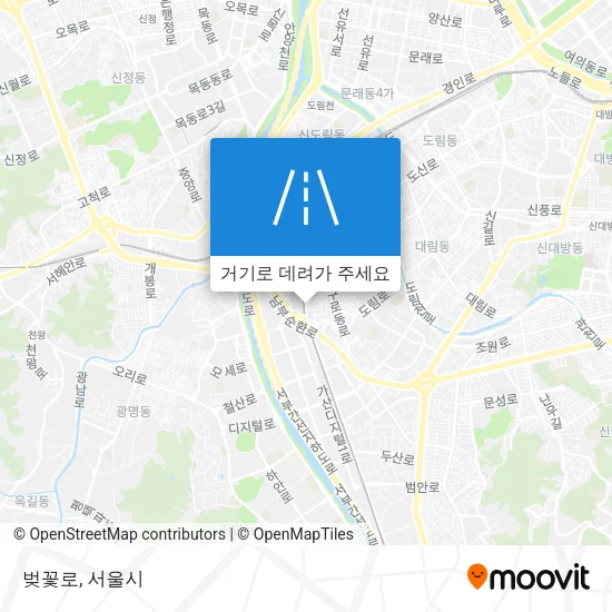 벚꽃로 지도