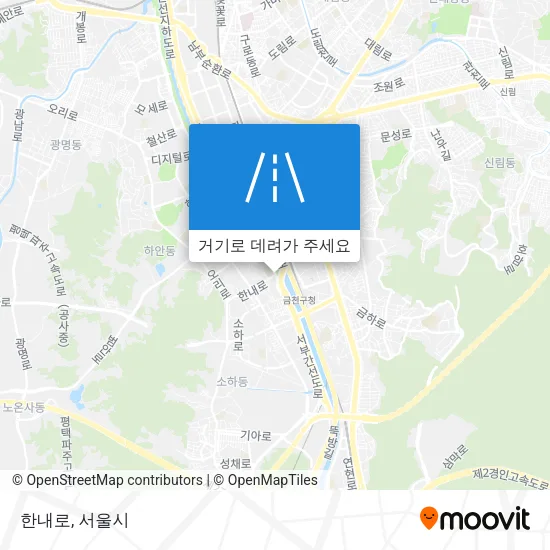 한내로 지도